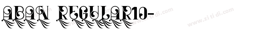 Aban Regular10字体转换